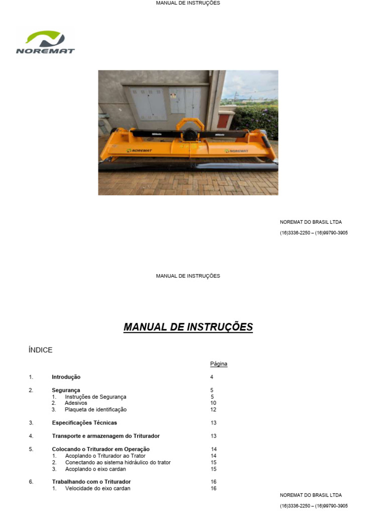 Manual Milenia 4000 | PDF | Trator | Eixo