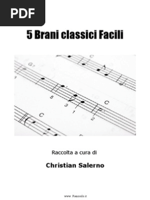 5 Brani Facili Per Pianoforte Christian Salerno