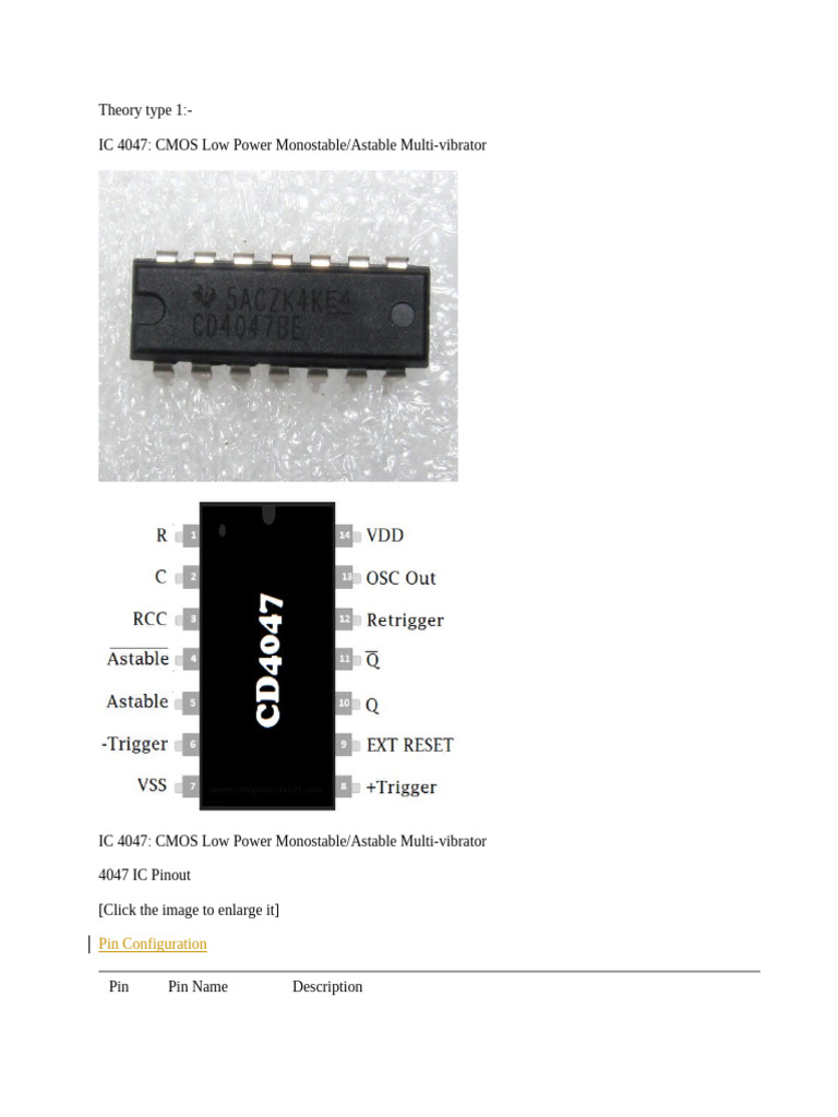 CD4047 IC Inverter Circuit Guide | PDF | Power Inverter | Manufactured ...