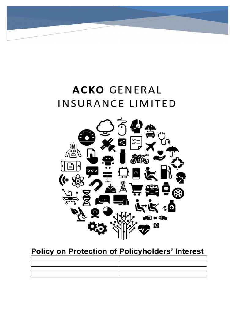Policy for Protecting Policyholders' Interests | PDF | Insurance ...