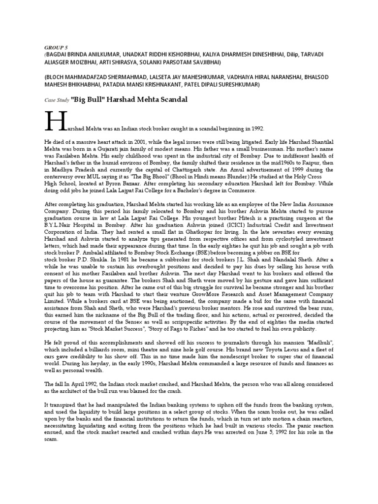 Case Study 5 & 6 | PDF | Enron | Companies