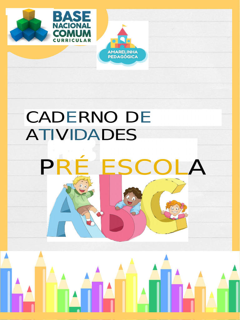 Caderno De Atividades Pré Escola Pdf