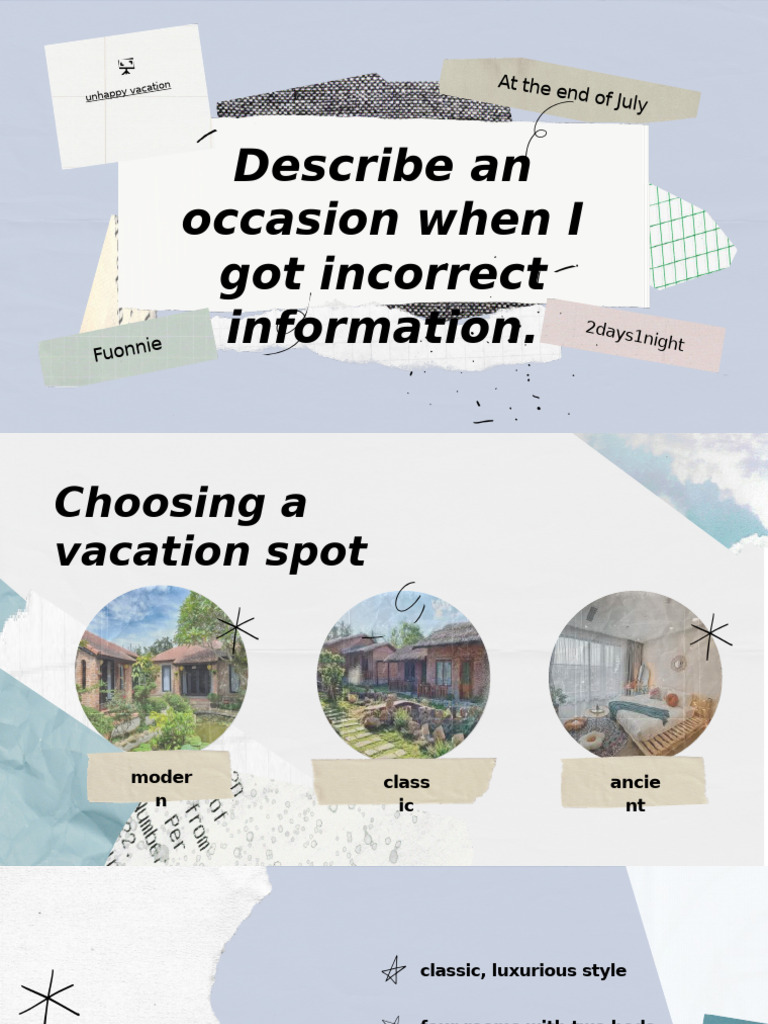 Describe An Occasion When You Got Incorrect Information. | PDF