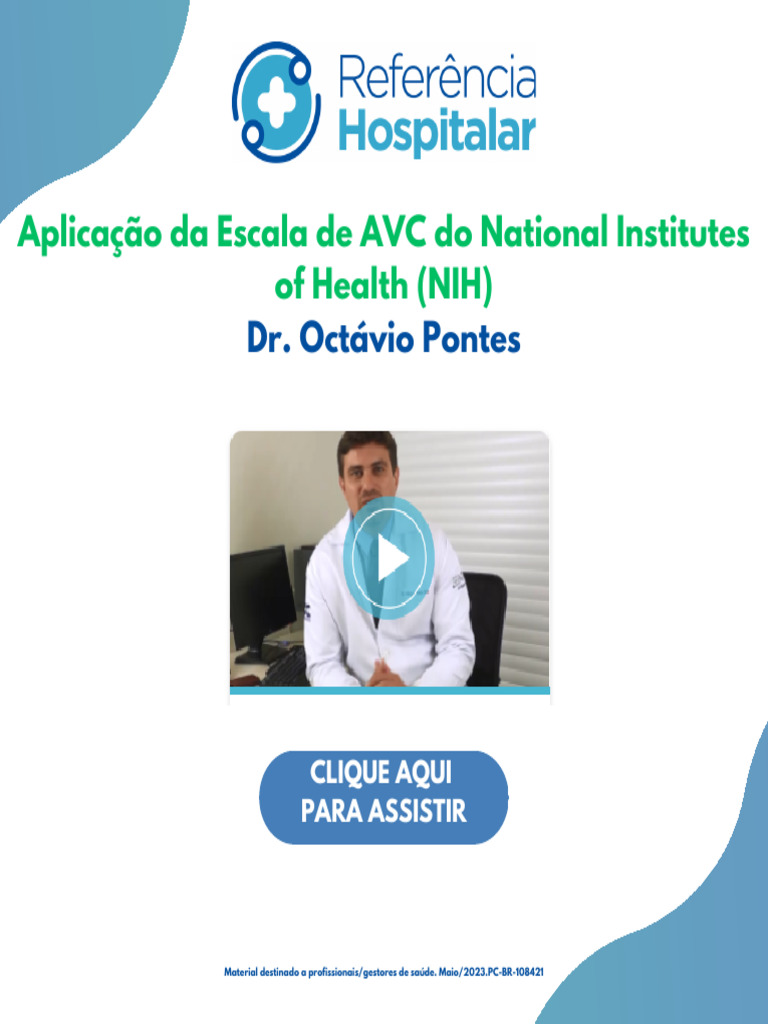 Aplicação da Escala NIH para AVC | PDF