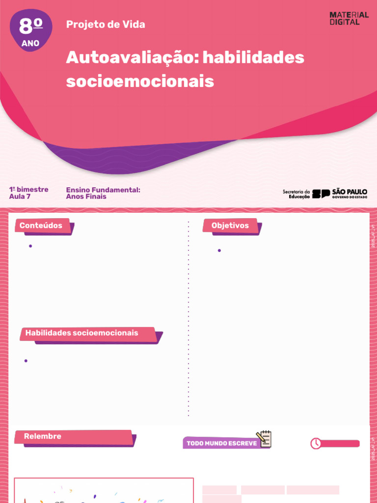 Autoavaliação de Habilidades Socioemocionais | PDF | Inteligência ...