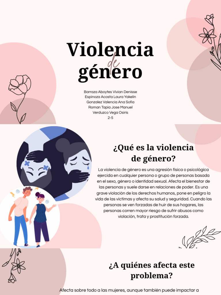Causas y Consecuencias de la Violencia de Género | PDF | Violencia ...