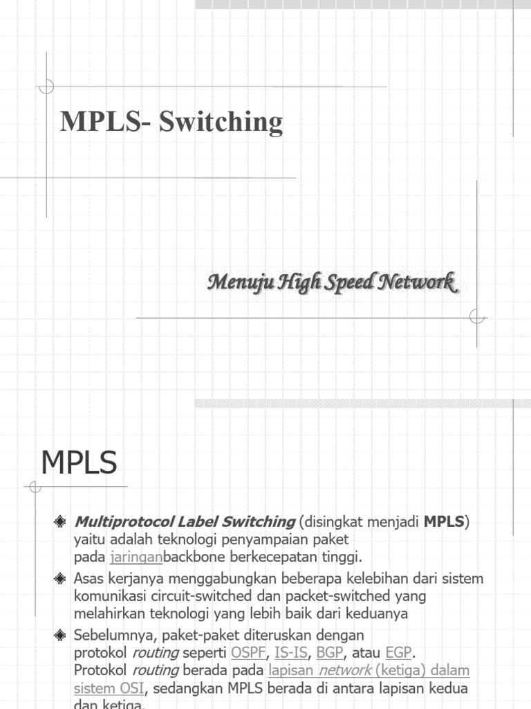Teknologi Jaringan MPLS dan Operasinya | PDF