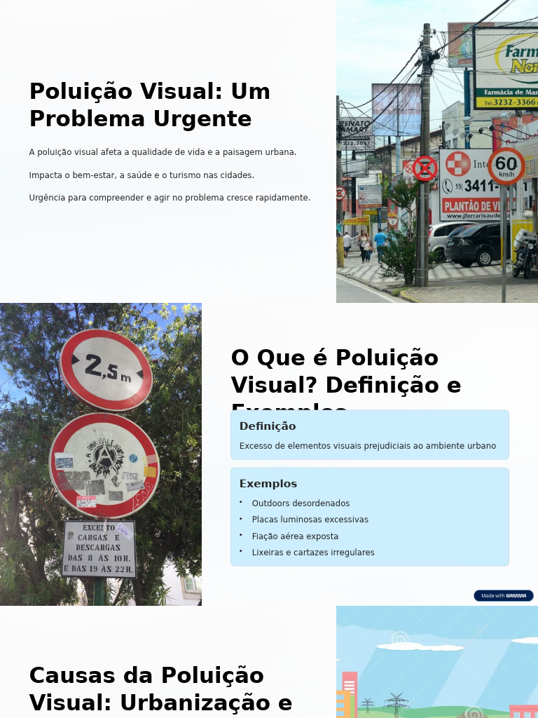 Poluicao Visual Um Problema Urgente | PDF | Urbanização | Publicidade