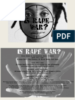 Is Rape War Public Flyer