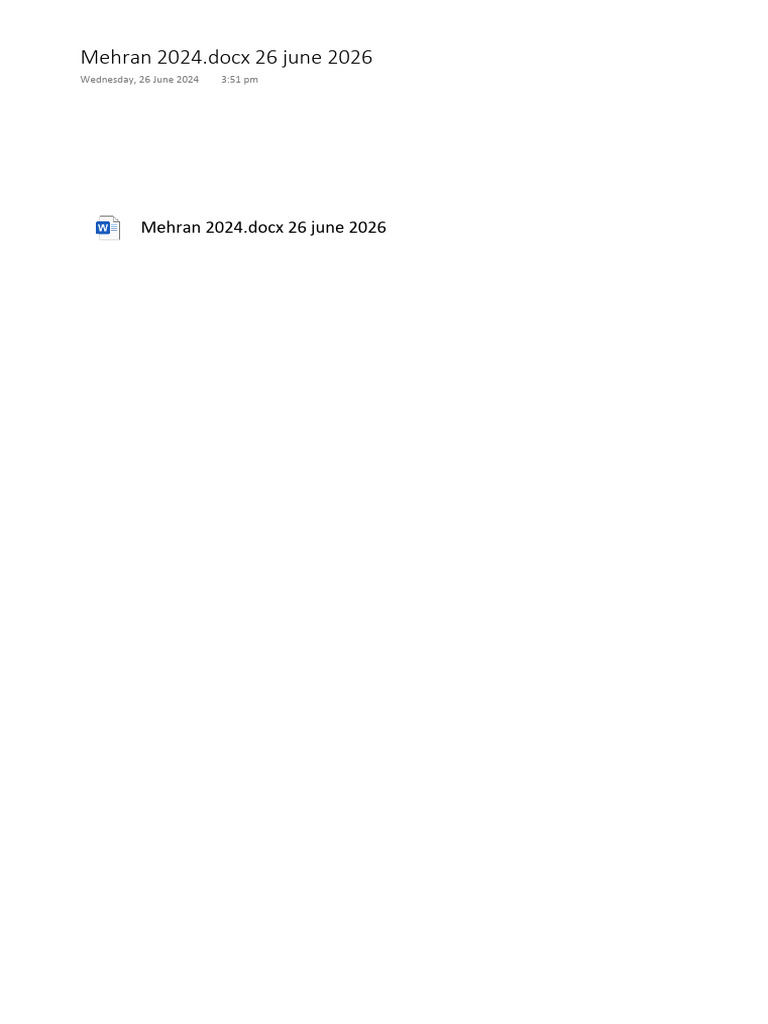 Mehran 2024.docx 26 June 2026 | PDF