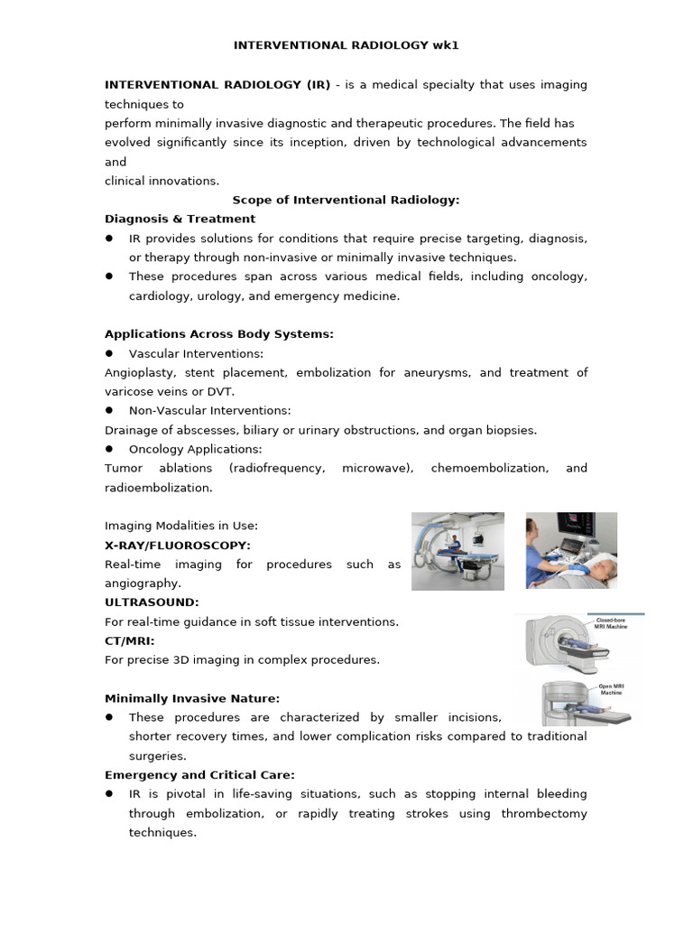Intro | PDF | Radiology | Interventional Radiology