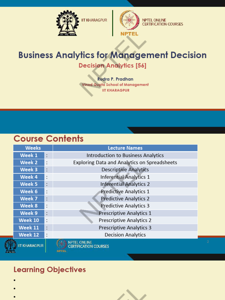 Business Analytics for Decision Making | PDF | Analytics | Decision Making