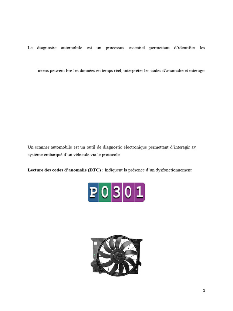 Diagnostic automobile : outils et codes DTC | PDF | Scanner ...