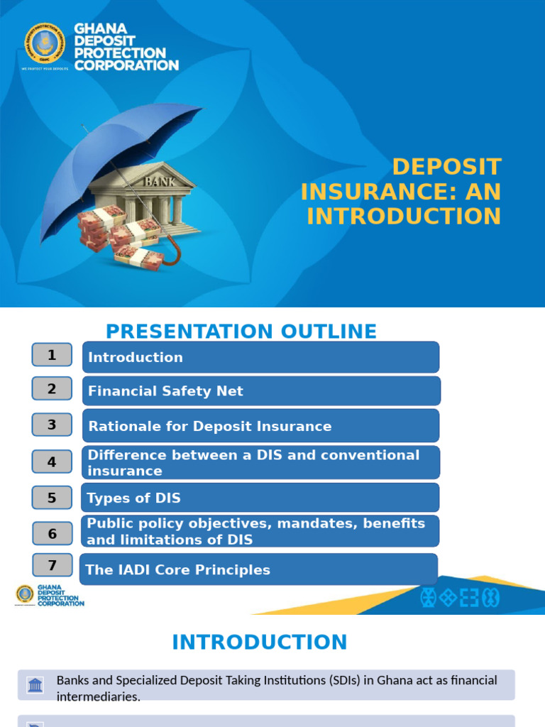 01 - Introduction To Deposit Insurance | PDF | Banks | Deposit Insurance