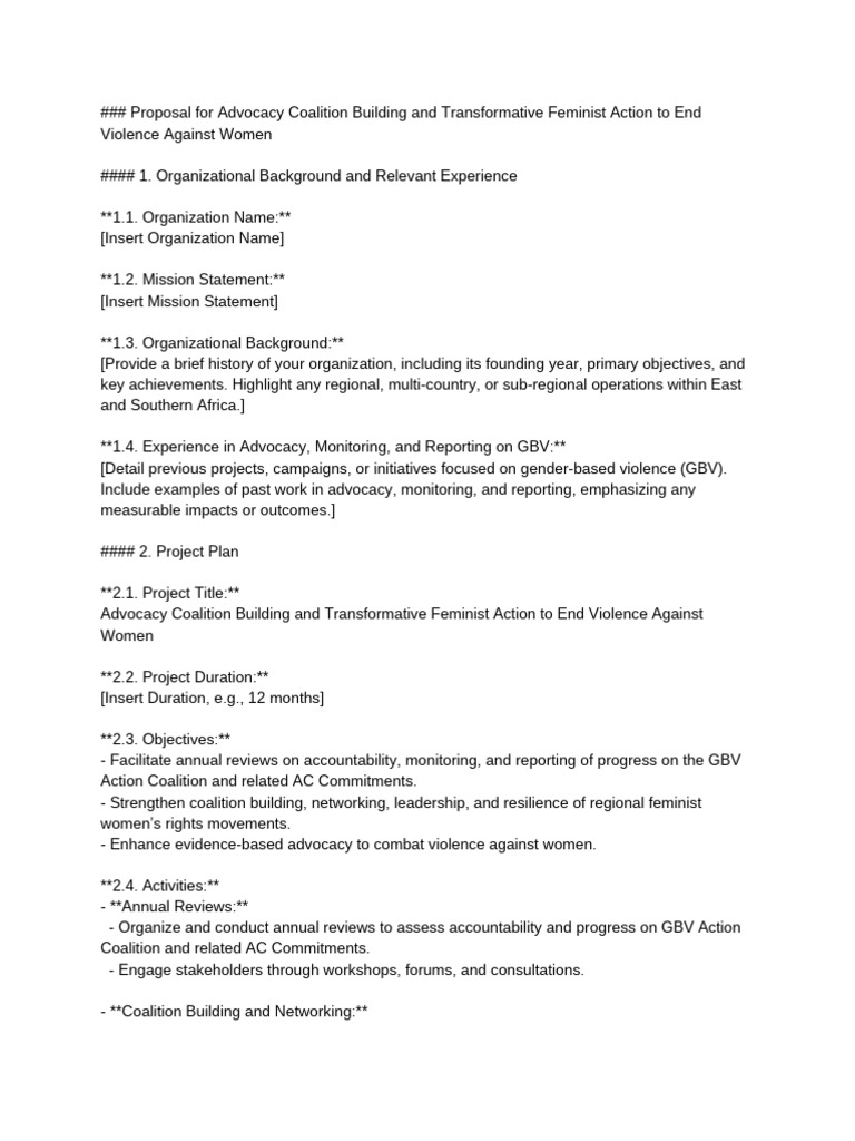 Advocacy Coalition to End Violence Against Women | PDF | Evaluation ...