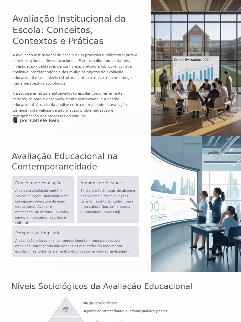 Avaliação Institucional Escolar: Práticas e Conceitos | PDF ...