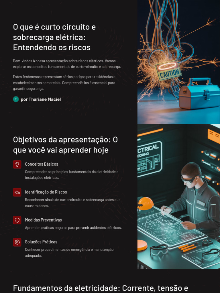 Riscos de Curto-Circuito e Sobrecarga Elétrica | PDF | Eletricidade ...