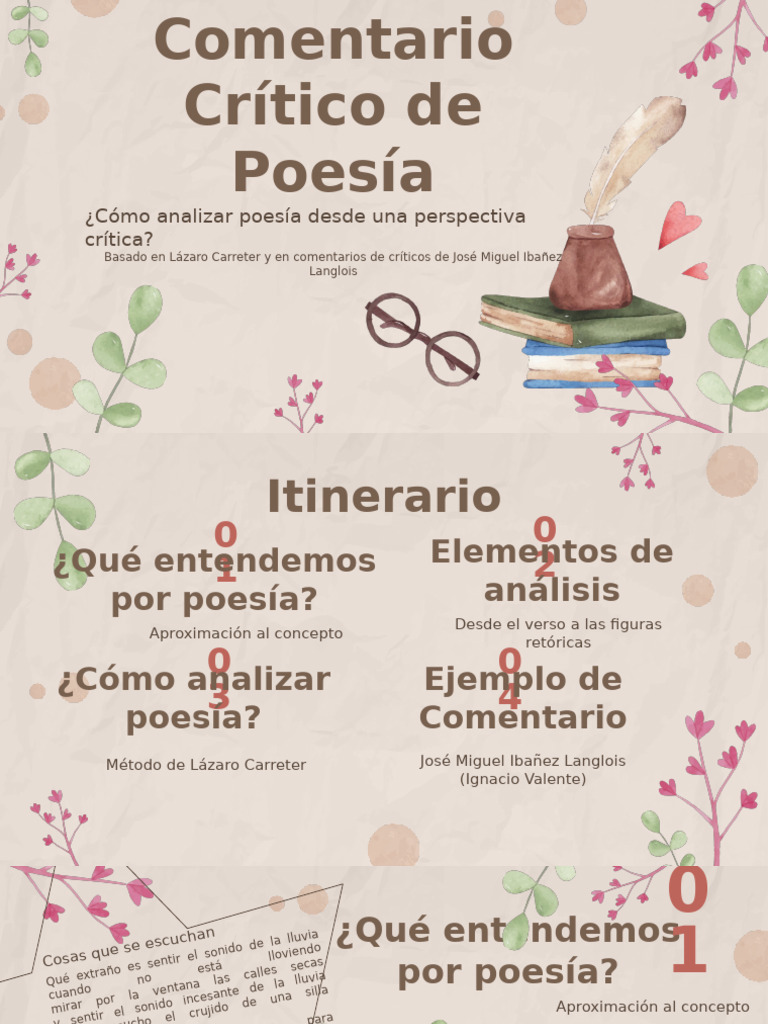 Análisis Crítico de Poesía Lírico | PDF | Poesía | Escritura
