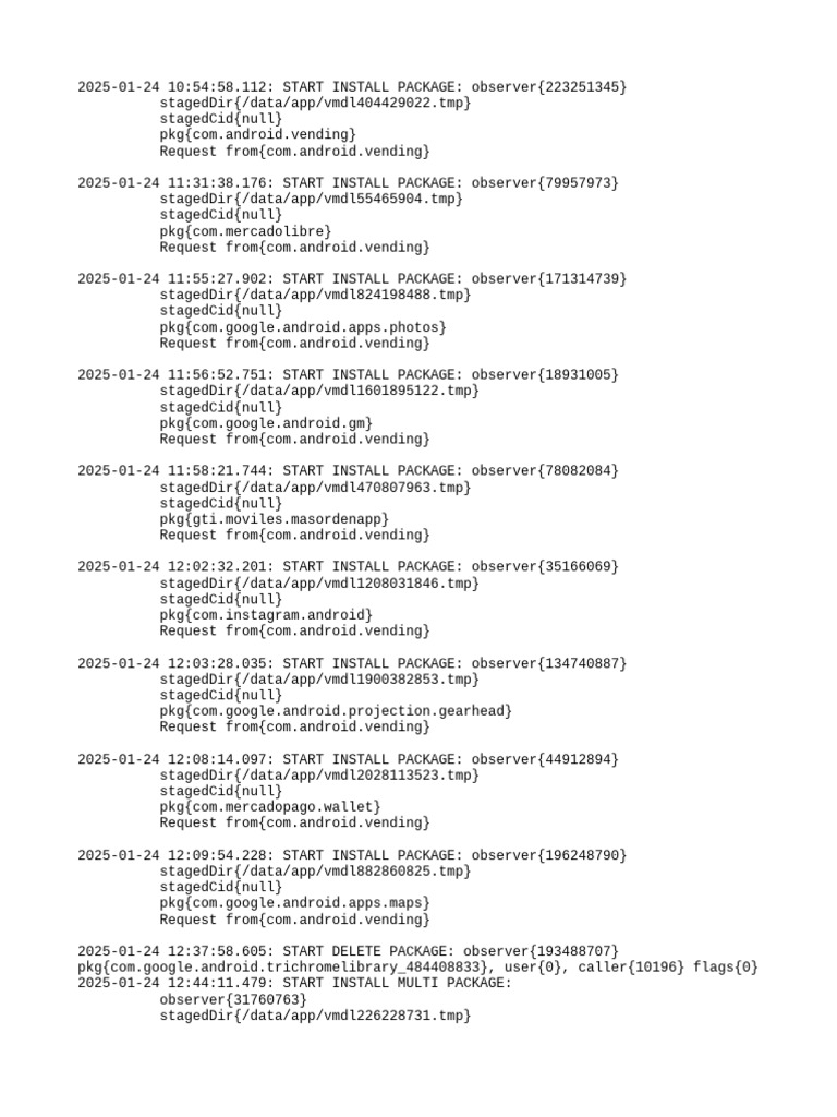 Android Package Install Logs 2025 | PDF | Web 2.0 | Online Services