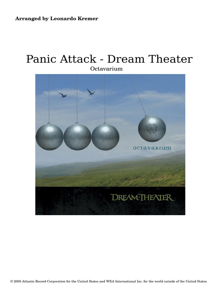 Dream Theater's Panic Attack Arrangement | PDF | Music Performance ...