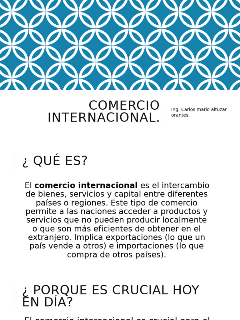 Comercio Internacional | PDF | El comercio internacional | Comercio