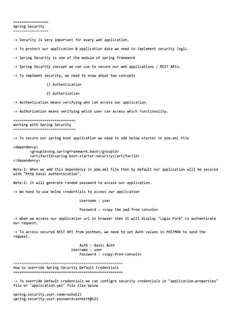 19 - Spring Security Notes | PDF