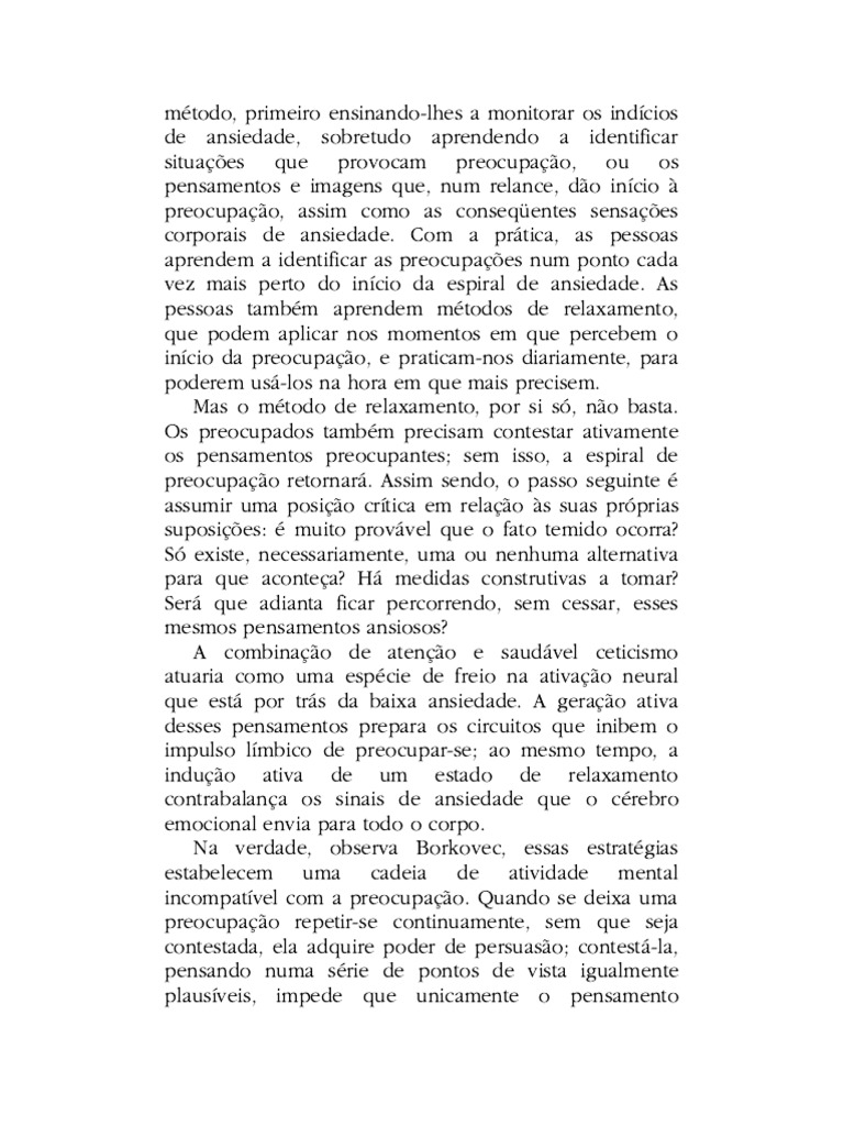 Estratégias para Controlar a Ansiedade | PDF