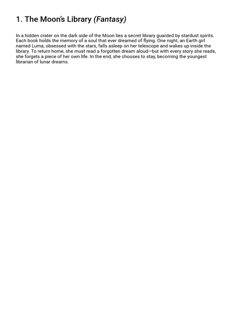 Moon's Library | PDF