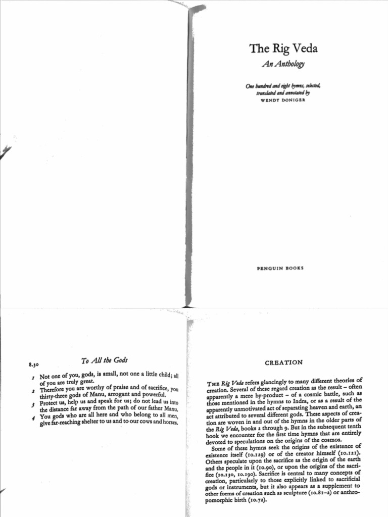 Creation in The Rig Veda | PDF