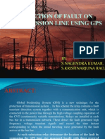 Detection of Fault On Transmission Line Using GPS: BY: S.Nagendra Kumar. S.Krishnarjuna Rao