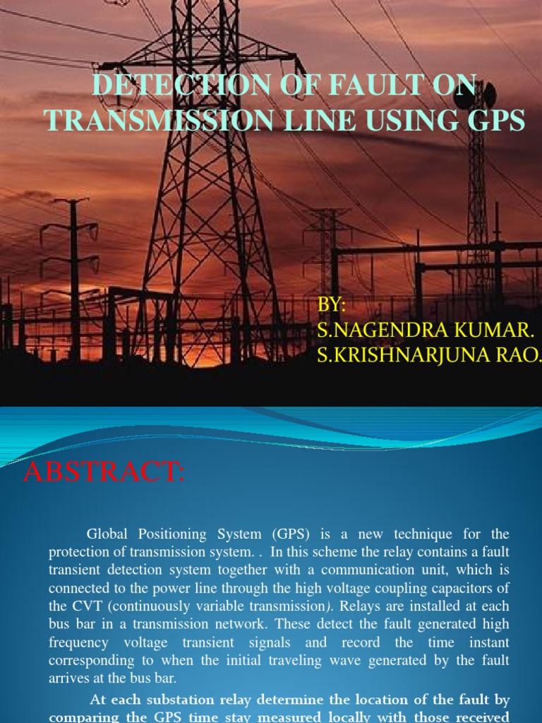 GPS-Based Fault Detection in Transmission Lines | PDF | Global ...
