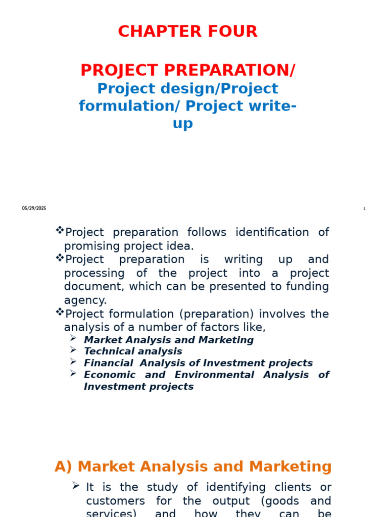 Project Preparation and Market Analysis Guide | PDF | Net Present Value ...