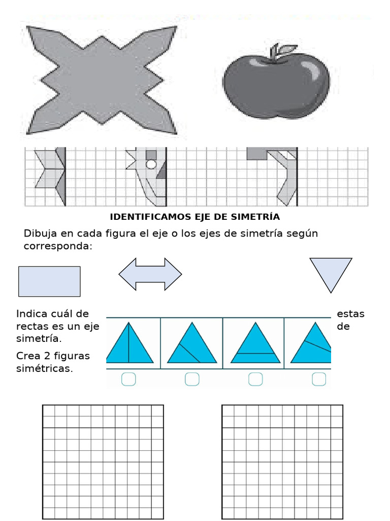 Ficha Eje de Simetría | PDF