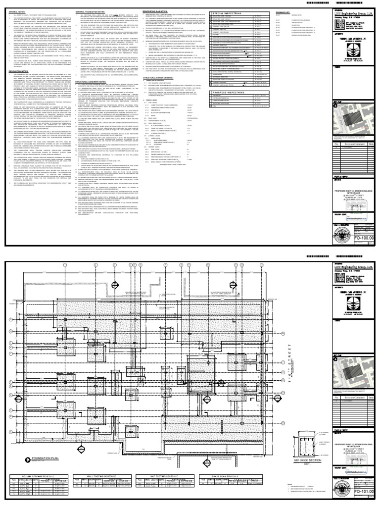 NYC Building Code Foundation Notes | PDF | Concrete | Structural Steel
