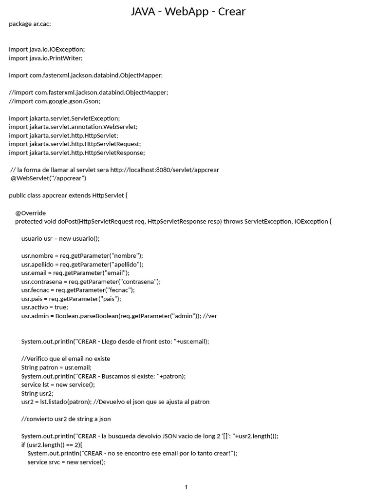 Java WebApp: User Management API | PDF | Computer Programming | Java ...