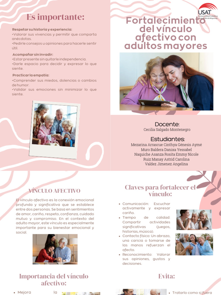 Fortalecer Vínculos con Adultos Mayores | PDF | Las emociones ...