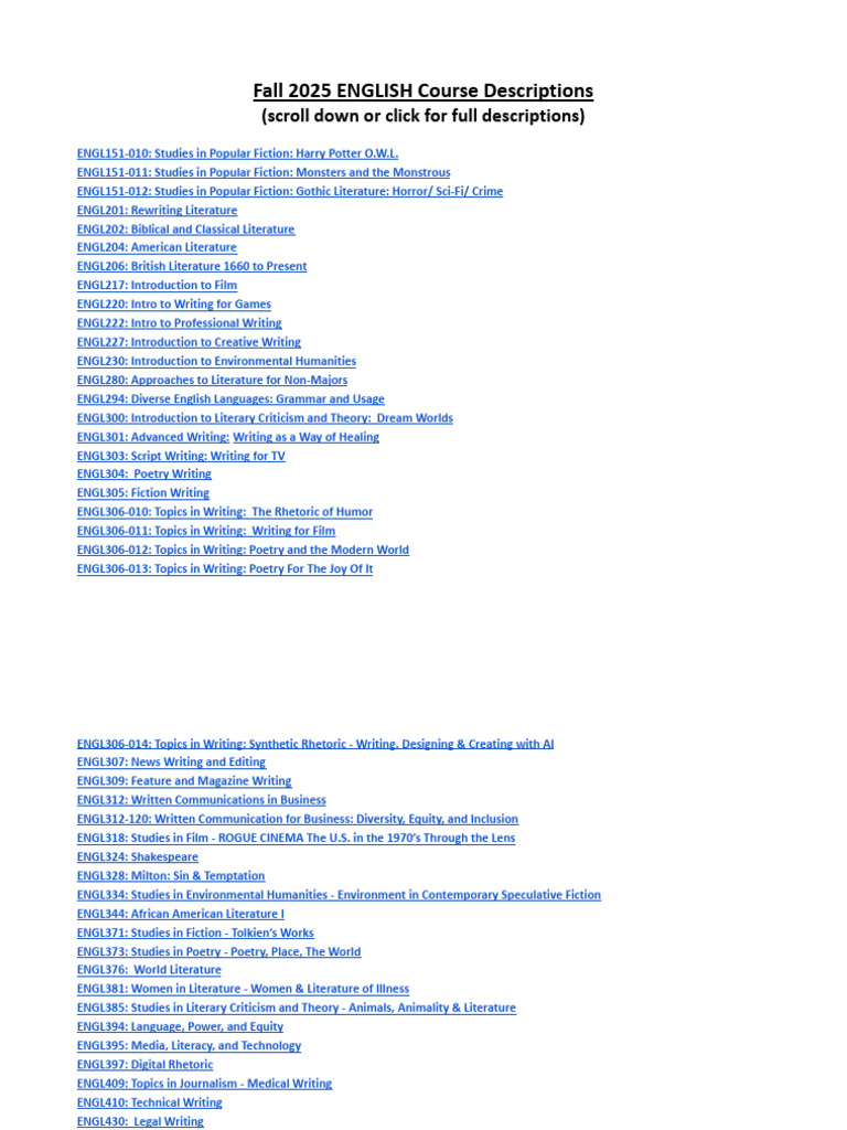 ENGLISH Course Descriptions | PDF | Artificial Intelligence ...