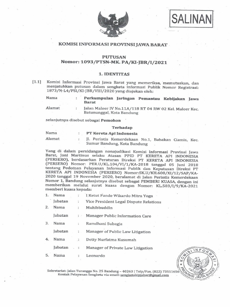 (KIP) PUT-1093 - REG-1873 - LP - PJPK-VS-PT - KAI - RABAnggaran ...