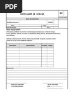 MODELO ACTA DE ENTREGA DE DOTACIÓN DE EQUIPO