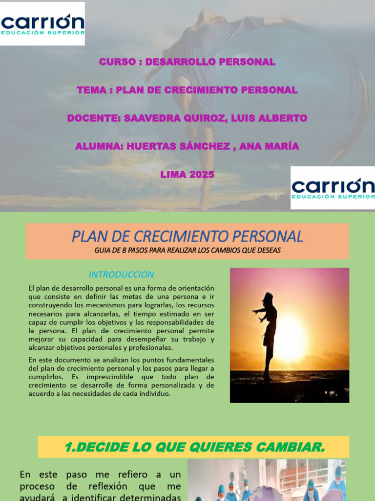 Desarrollo Personal 1 | PDF | Desarrollo personal