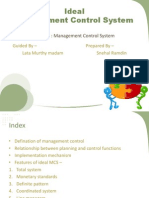 Ideal Management Control System]