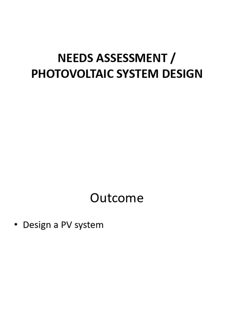Photovoltaic System Design | PDF | Photovoltaics | Photovoltaic System