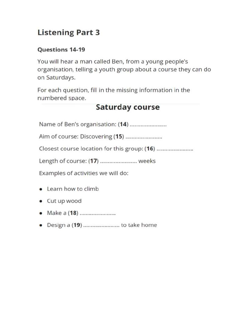 Listening Part Iii Pdf