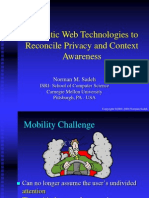 Semantic Web Technologies To Reconcile Privacy and Context Awareness