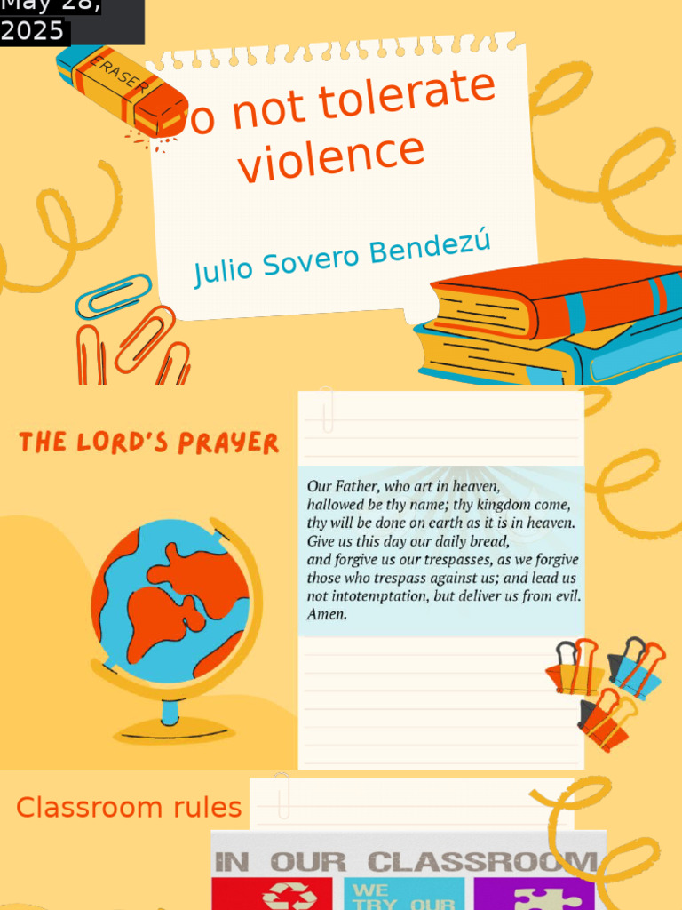 Do Not Tolerate Violence | PDF