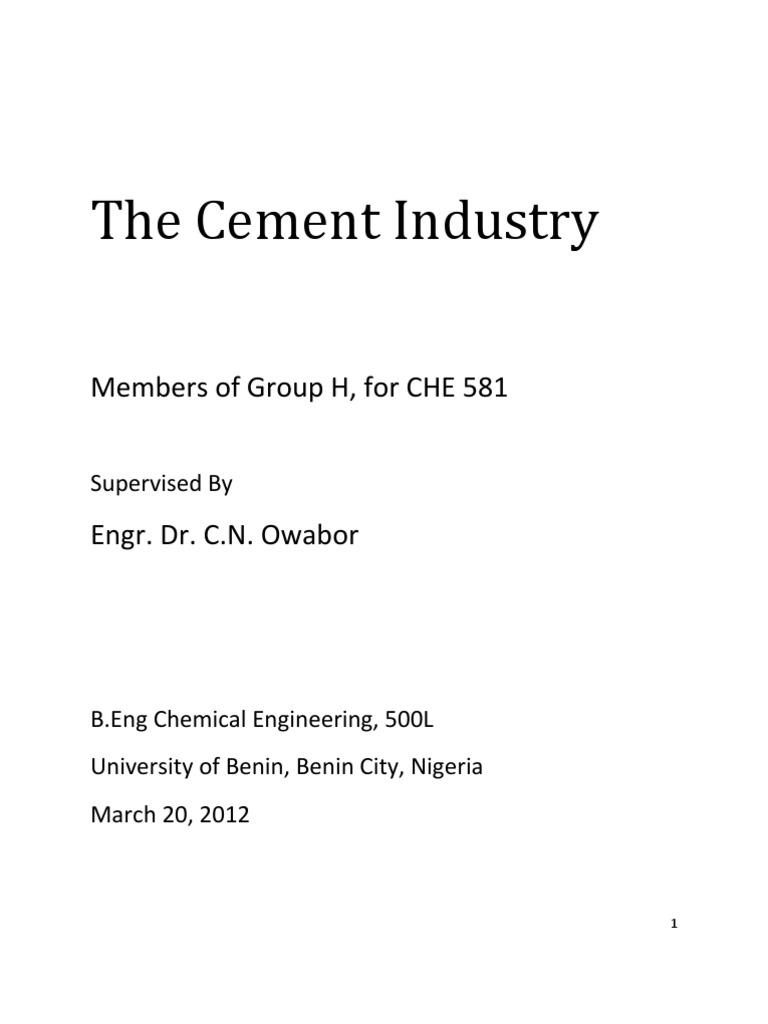Cement Production Process Flow Diagram | PDF | Cement | Concrete