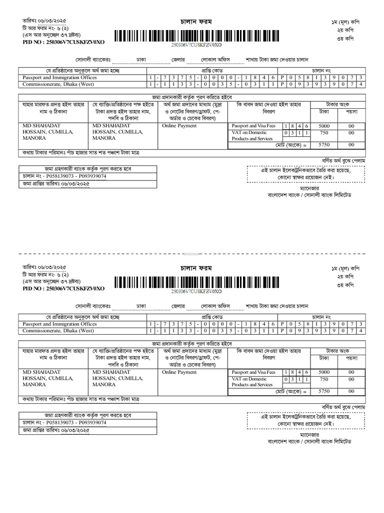 E-Challan Verify - 053324 | PDF