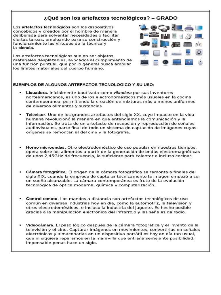 Guia Tecnologia Grado Quinto | PDF | Control remoto | Televisión