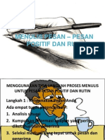 MENULIS PESAN POSITIF DAN RUTIN