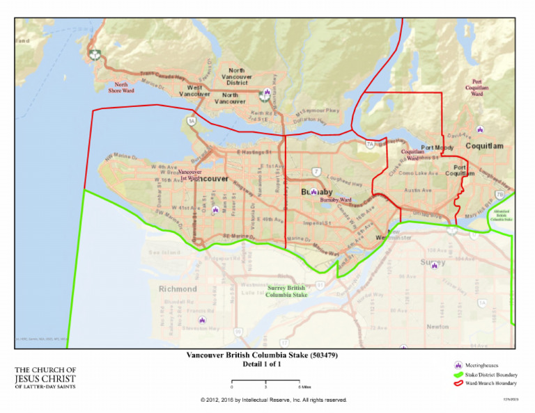 Vancouver BC Stake Meetinghouses Map | PDF